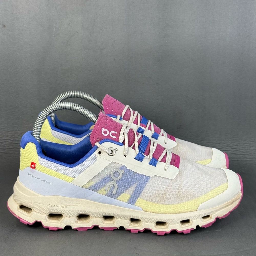 On Running Women's Athletic Shoes - Pink, Blue, Yellow